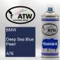 Preview: BMW, Deep Sea Blue Pearl, A76: 400ml Sprühdose, von ATW Autoteile West.